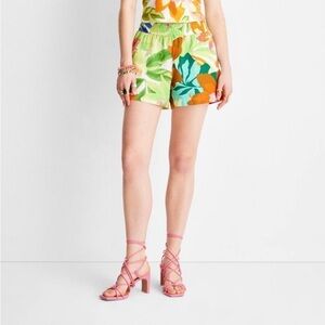 Women's Floral Print Linen Shorts Future
Collective Alani Noelle new 🆕